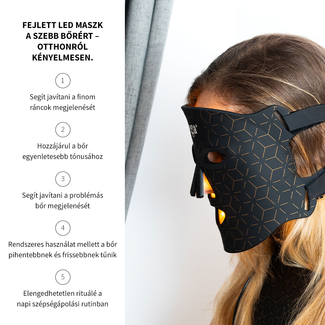 A LuxGlow LED maszk előnyei